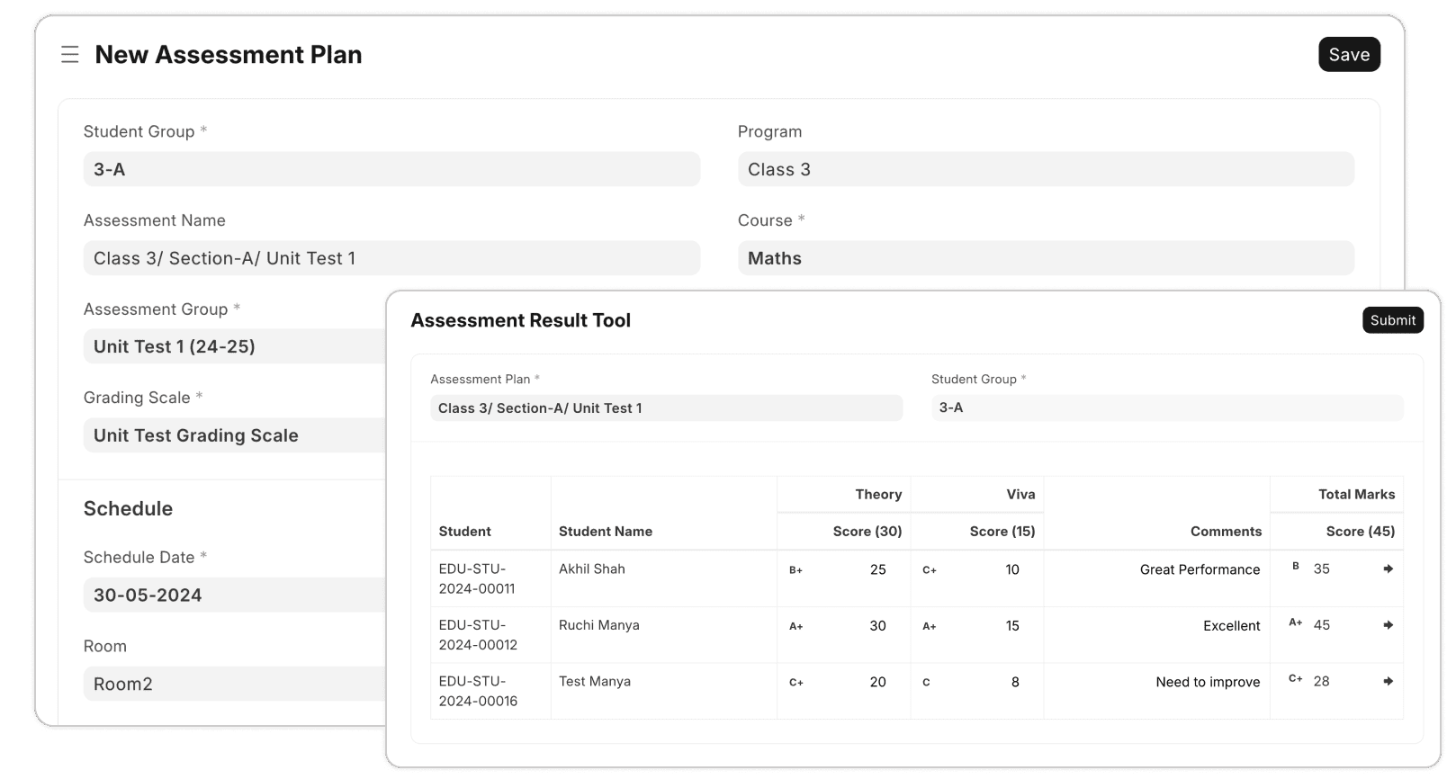 Comprehensive assessment tool